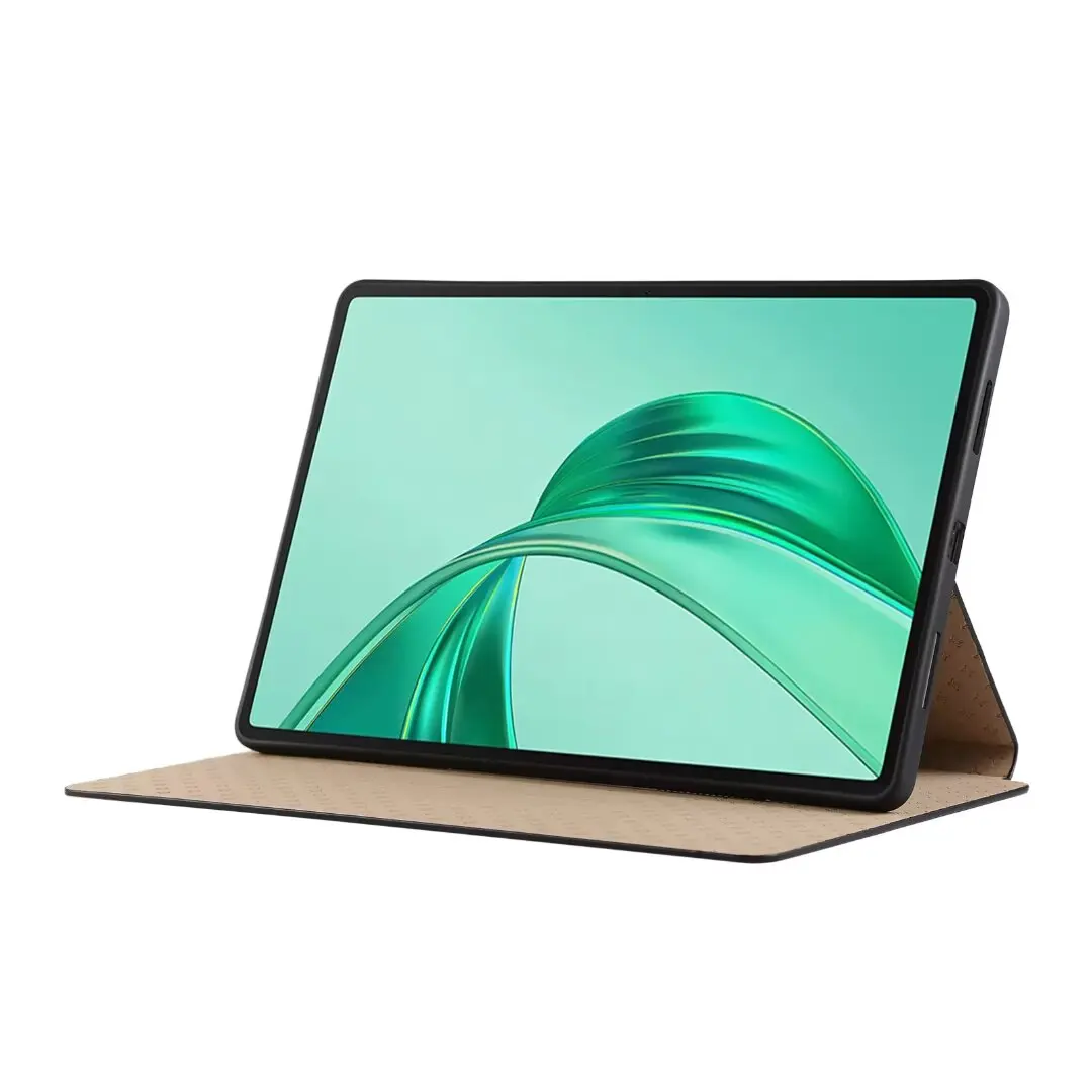 TPU Back Stand Case For Huawei Honor X8a 2024 11inch Model NDL-W09 Solid Printed Cover Shockproof Tablet Shell Luxury PU Leather