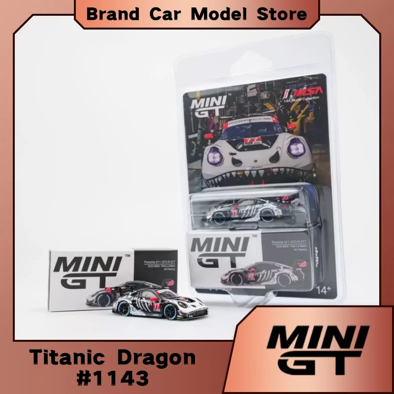 in-stock-1-64-black-and-white-911-gt3-r-titanic-dragon-1143-alloy-model-adult-figurine-boy-toy-children's-birthday-gift