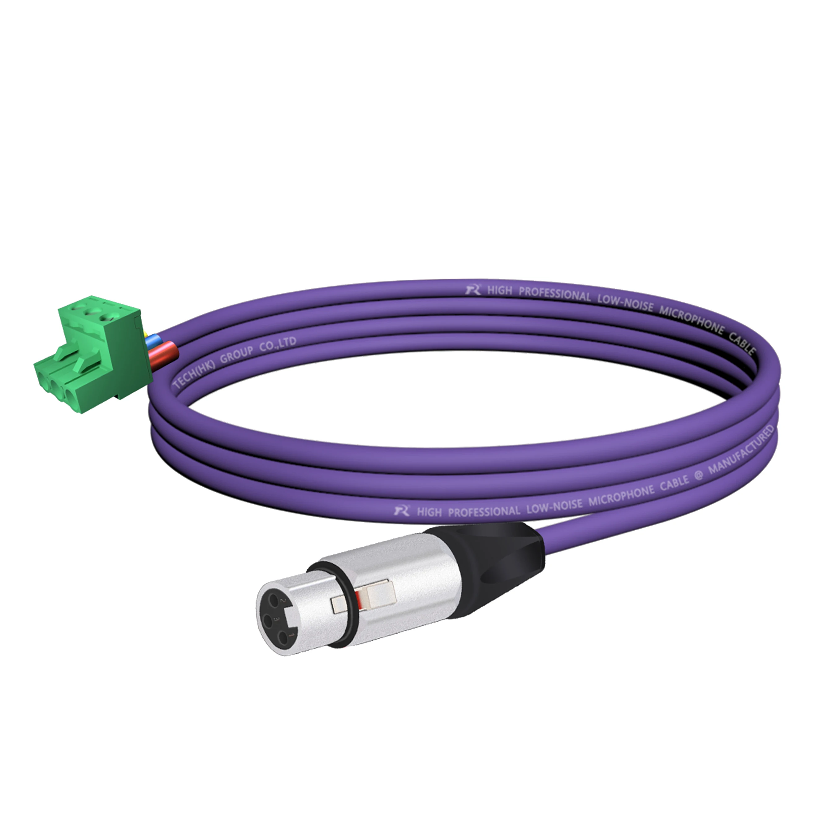 3-poliger XLR-Stecker (Männlich) ​ Steckverbinder, Metallgehäuse, schwarze Schutzkappen für sichere Verbindung an Mikrofone oder Bühnenbeleuchtungssysteme – Detail 19