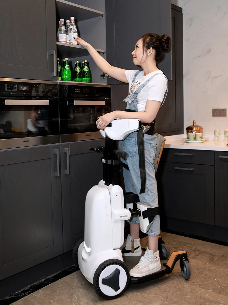 Disabled intelligent transfer machine for elderly rehabilitation training, multifunctional standing electric wheelchair