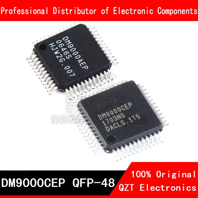 オリジナルdm9000cep qfp dm9000 dm9000aep dm9000bep dm9000cep QFP-48新品在庫あり,10個