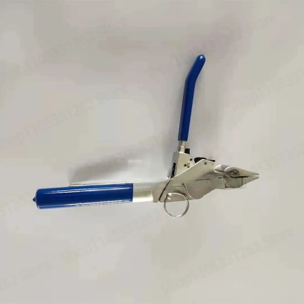 Stainless steel cable tie plier blue binding tie tool adjustable steel strap cutter tensioner kit