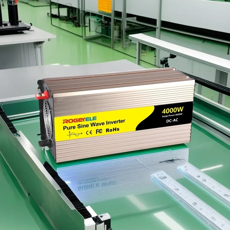 

4000W Pure Sine Wave Solar Inverter Off Grid Power AC 12V To DC 220V 1000W Rated Power For Home Use Input 48V Output 110V