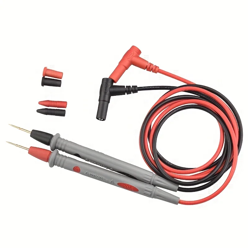 

Dual Ended Digital Multimeter Probe Set with Red Black Wires 1000V 20A Accurate Voltage Current Test Multimeter Accessories