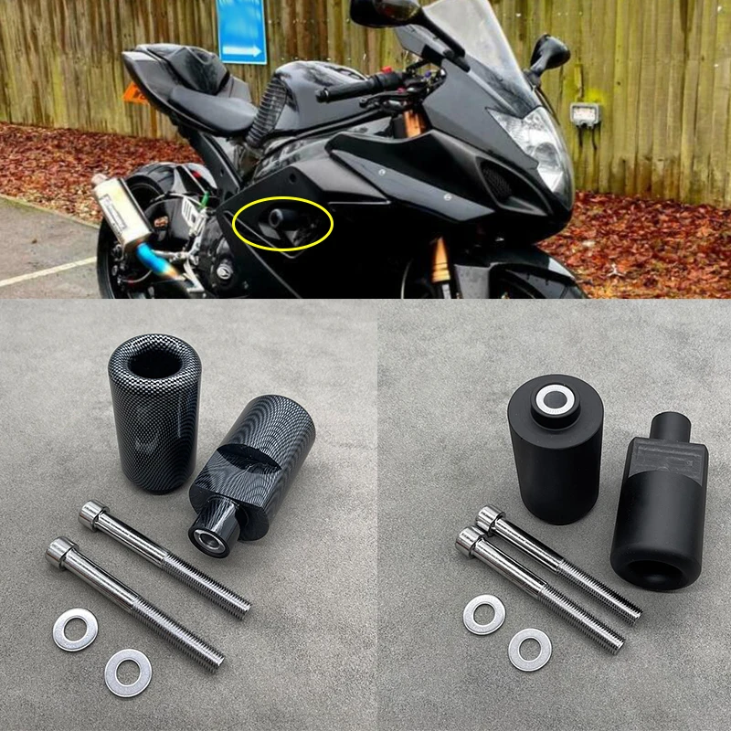 

Fit for Suzuki GSXR1000 GSX-R GSXR 1000 K5 2005 2006Motorcycle Frame Sliders Crash Falling Protection Engine Pad Protector Black