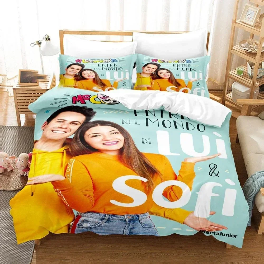 

3D Me Contro Te Bedding Set Ensemble Group Printed Bed Set Duvet Cover Pillowcase Linen Sheet Quilt Cover Full Queen King Size