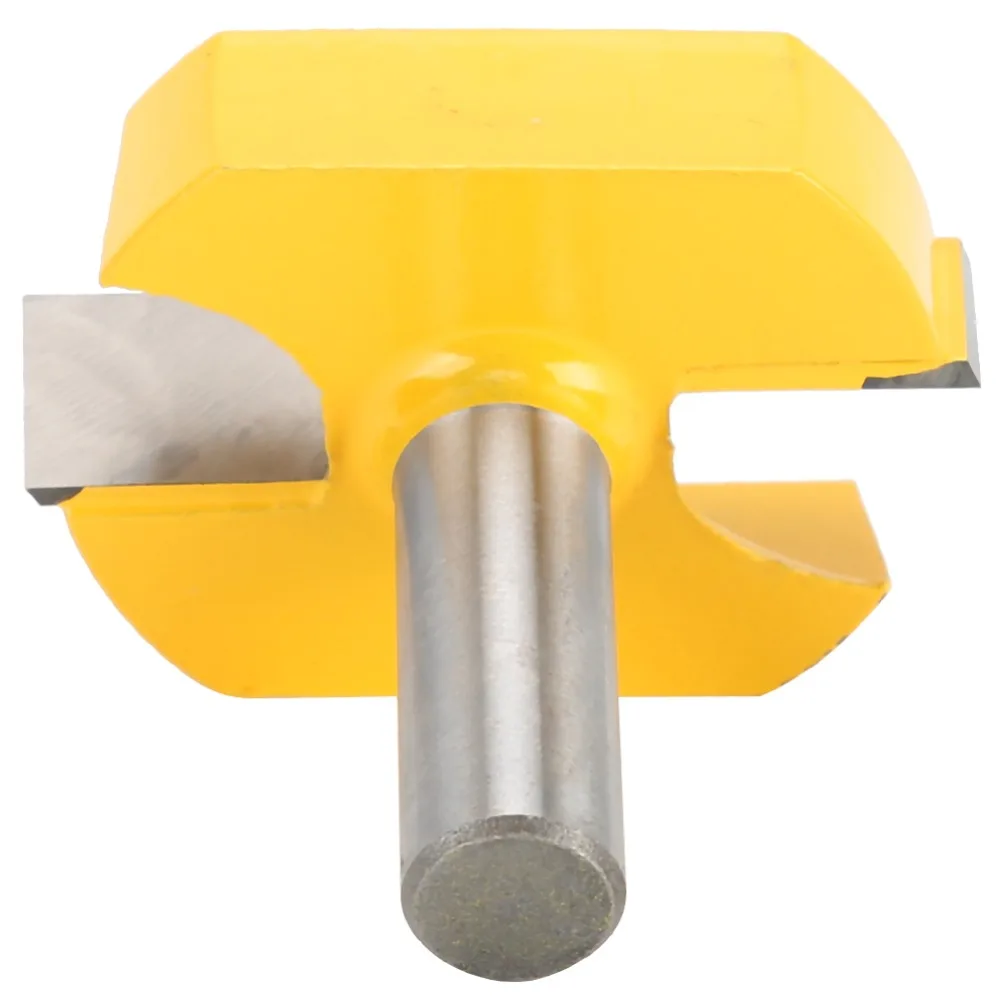 Carbide Tipped Bottom Cleaning Router Bit 1/2 Inch Shank Yellow Slotting Router Bit Large Diameter Large Diameter Router Bit