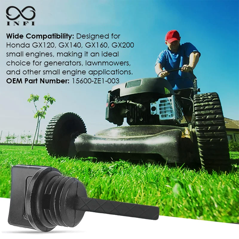 3pcs Oil Filler Cap Dipstick for Honda GX Engines Stens 125-692, Fits Generators, Lawnmowers, Small Engine Applications