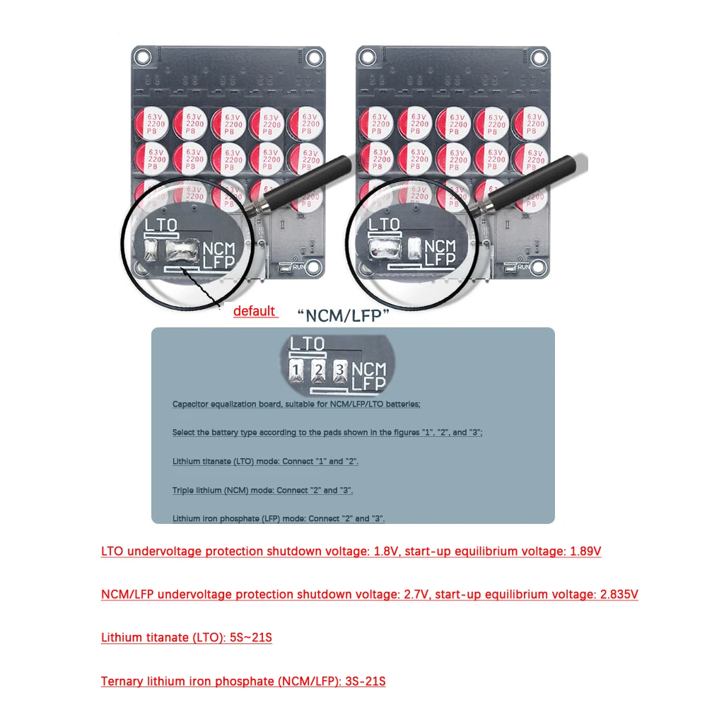 Imagem -02 - Bateria de Lítio para o Veículo Elétrico rv Equilibrador Ativo Lifepo4 Lto 5a Equilíbrio de Bms 4s20s 3s 6s 8s 12s 14s 16s 20s