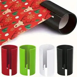 1pc Portable Wrapping Paper Cutter, Arts Gift Wrapping Scissors, Christmas Holiday Office Plastic Paper Trimmer for Home Decor