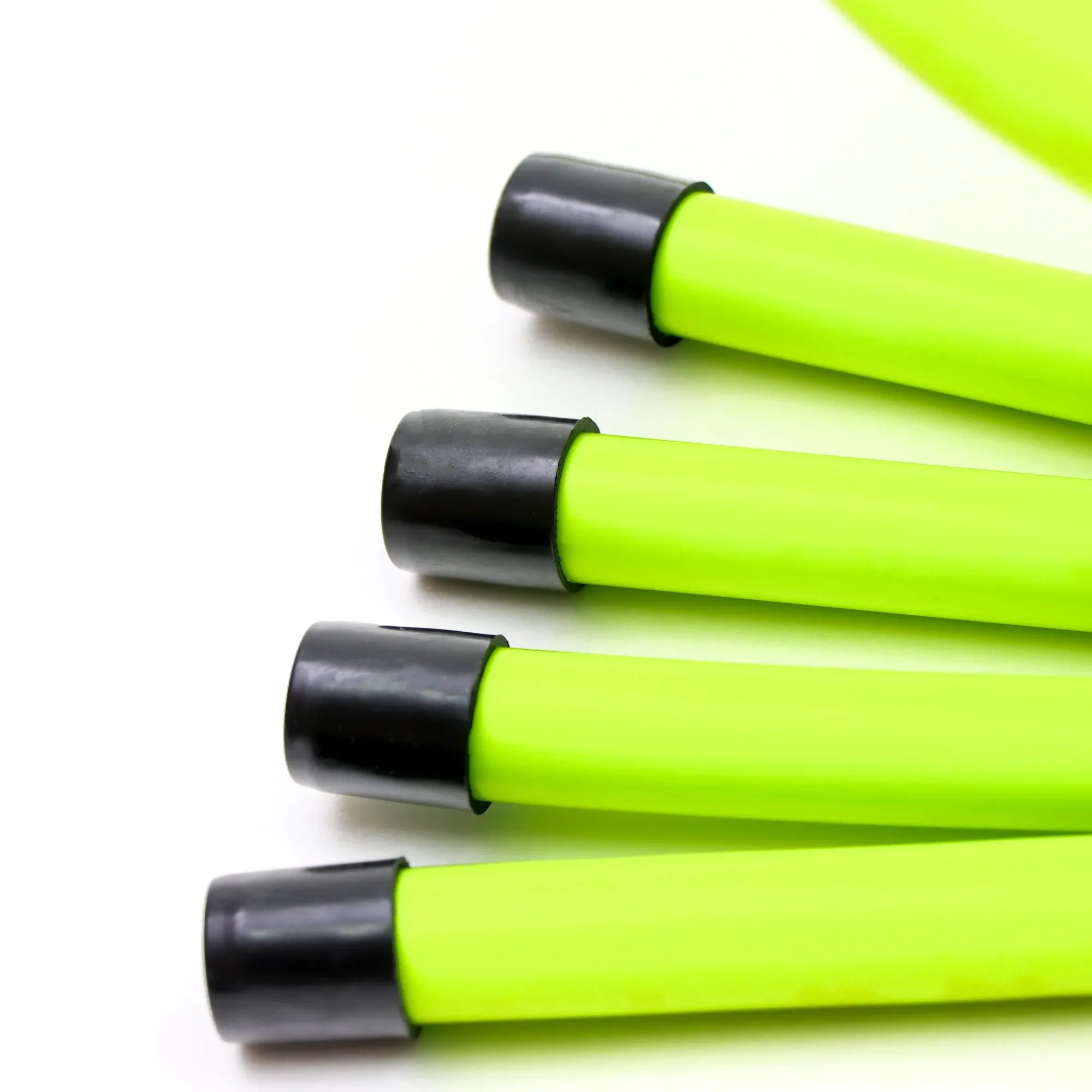 Hurdles de agilidad para entrenamiento de fútbol de 6 pulgadas, paquete de 5 taladros de velocidad ajustables, color verde claro para entrenamiento atlético