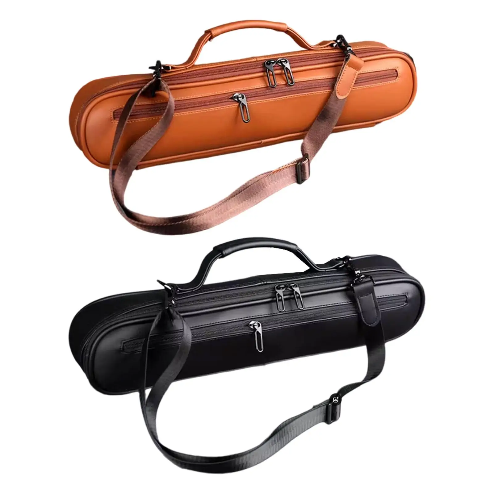 حقيبة فلوت للسفر جيب خارجي مقاومة للاهتراء متعددة الأغراض 16/17 حقيبة فلوت بفتحة لأداء الحفلات وممارسة السفر والحفلات الموسيقية #2