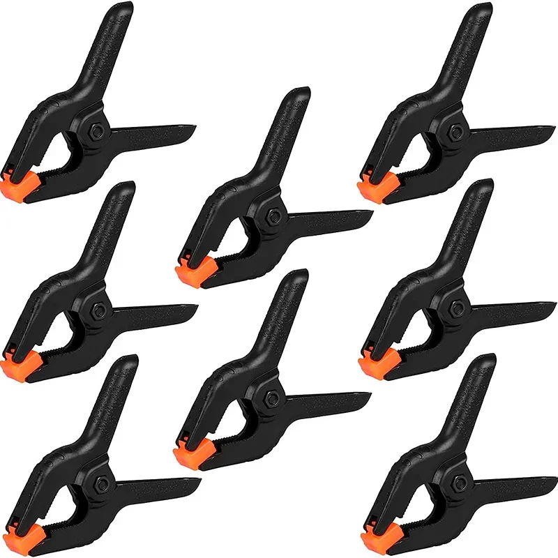 1/2/5 sztuk plastikowe zaciski sprężynowe klipsy tła klipsy Heavy Duty zacisk dla rzemiosła stojak na tło fotografia do obróbki drewna 2/3/4 cala
