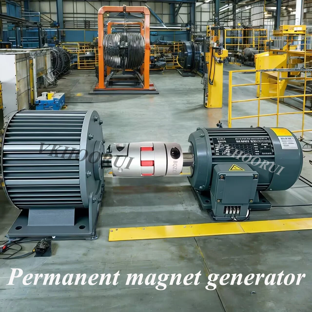 

100KW/200KW Electric Permanent Magnet Generator Low Noise 50HZ 3-Phase Motor 220V Low RPM with Alternator for Renewable Energy