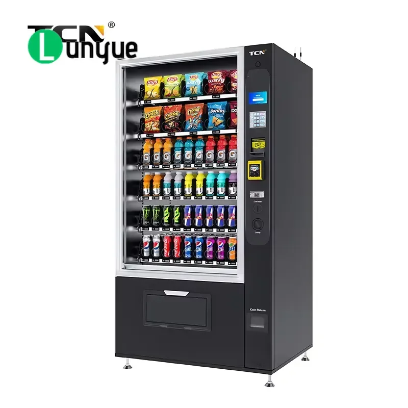 Snack and Beverage Combination Vending Machine For Office School Mall High Capacity Automatic Dispenser Best Seller Easy