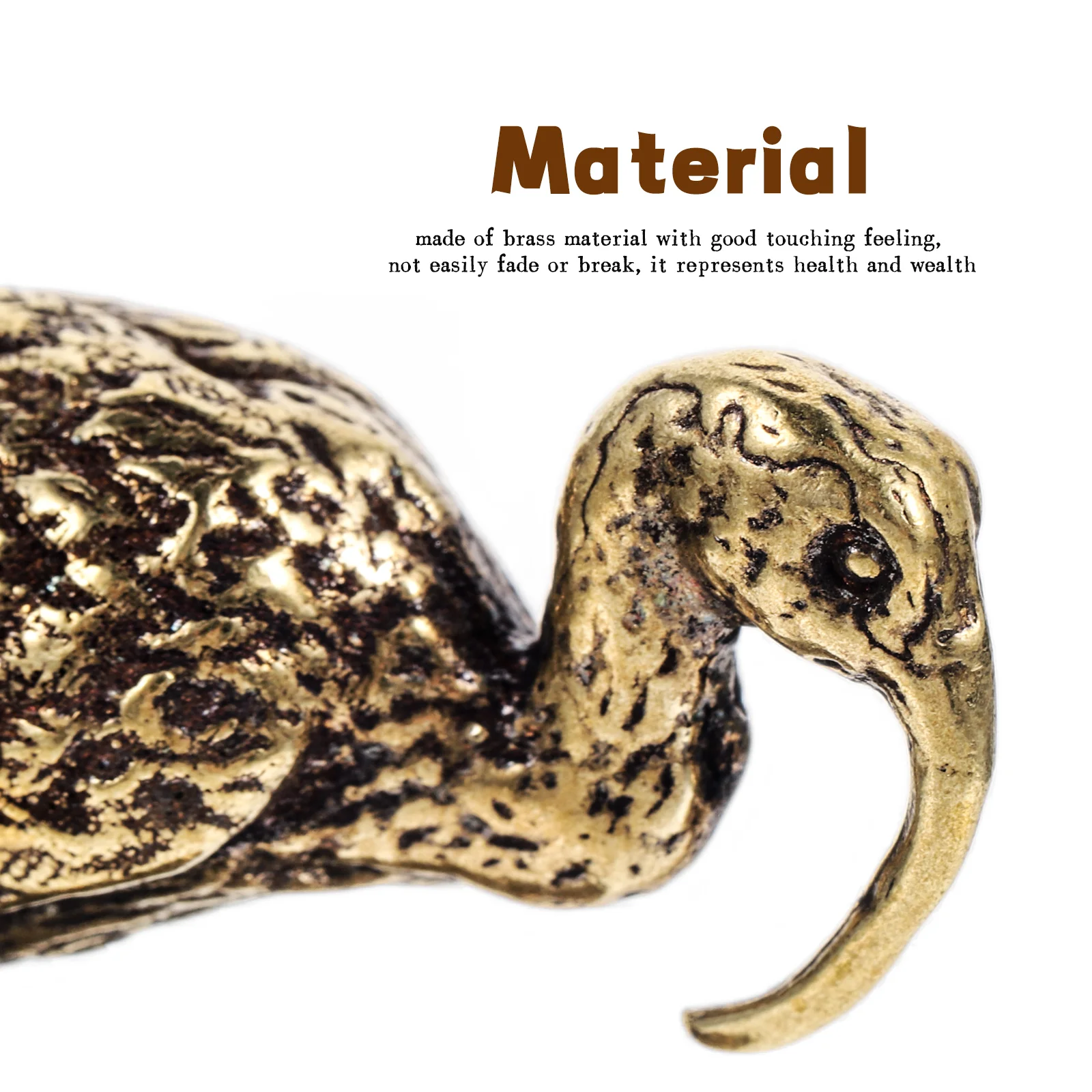 

Brass Crane Statue Decorative Home Office Wedding Gift Long-Billed Crane Ornament Bird Sculpture Farmhouse Modern Style Garden