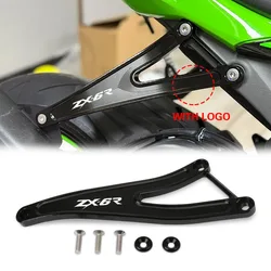 Motorcycle Accessories Foot Peg Exhaust Hanger Bracket Rear Footrest Blanking Plate Fit For ZX-6R ZX6R ZX-636 ZX636 2024 2025