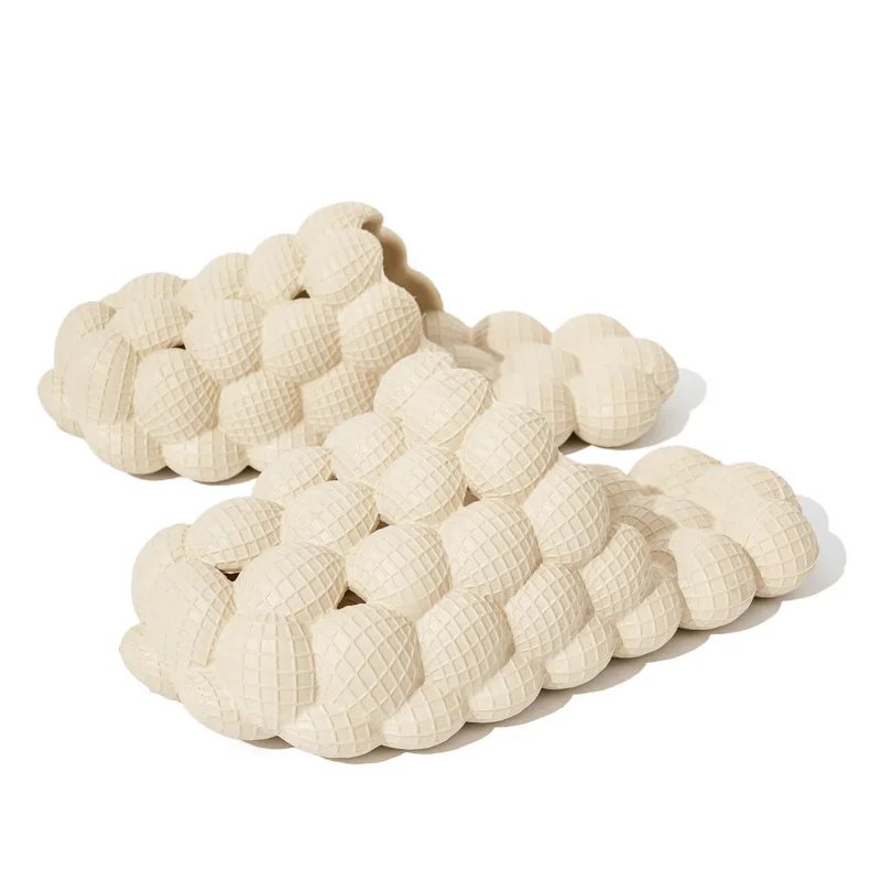 Pantoufles d'été à bulles pour femmes, douces, EVA, pour Couple, jeunes, pour la maison, chaussures de rue, claquettes à la mode