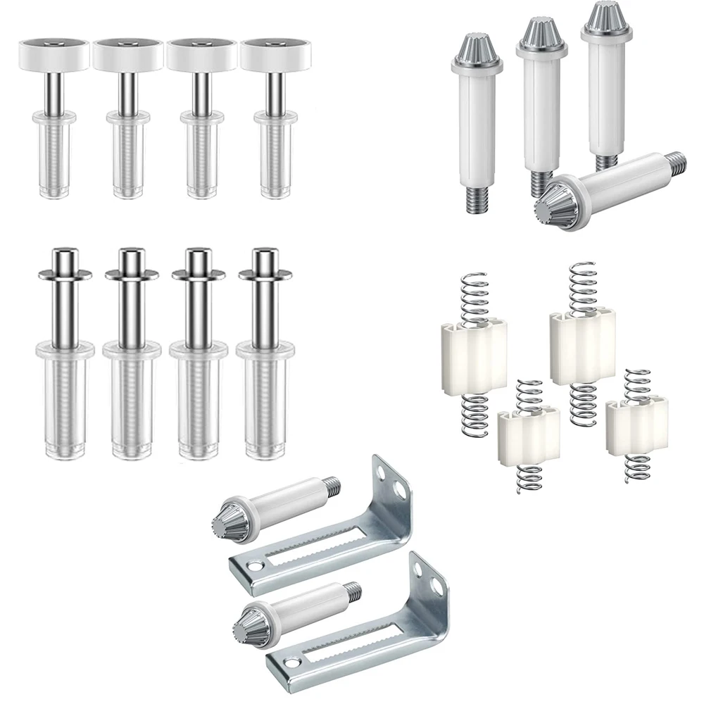 Bi-fold Door Hardware Kit Bifold Door Spring Top Bottom Pivots Bracket Guide Wheel Wear-resistant Door Hardware Repair Part 4pcs