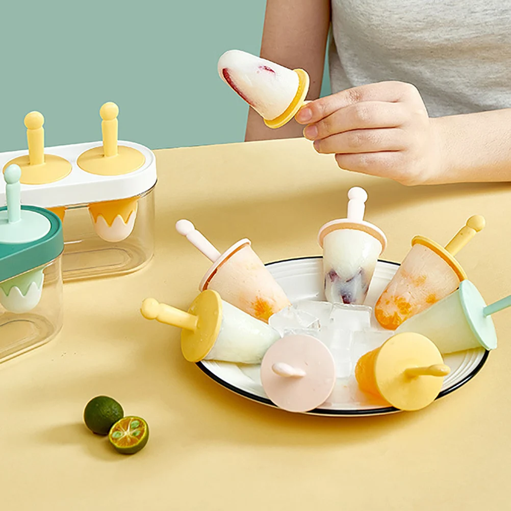 

Silicone Popsicle Mold 6-Cavity Reusable Safe Material Popsicle Maker DIY Tool for Ice Cream Pops Home Use