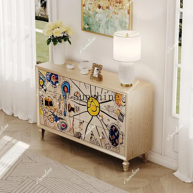 French painting abstract living room decoration entrance household bedroom bedside cabinet FT