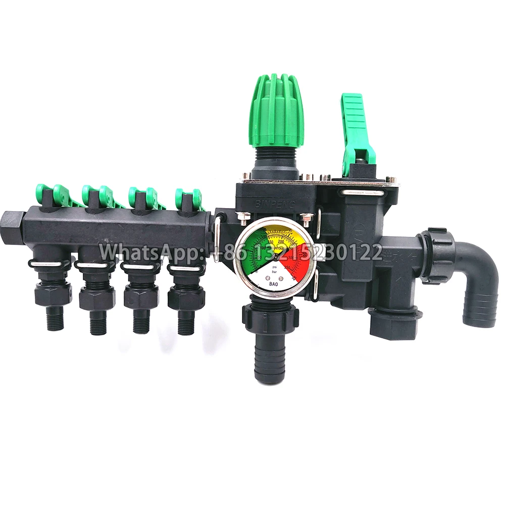 

4 Way Water Splitter Agricultural Sprayer Control Shut Off Valve Spray Machine Fight Drugs Switch Regulated Water Connectors