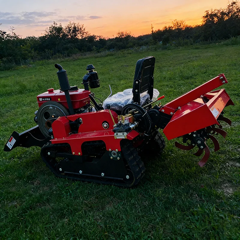 

Customized Multifunctional Small Crawler Rotary Tiller, Farm Micro Tiller & Agricultural Plowing Crawler Tractor
