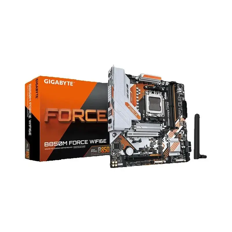 اللوحة الأم GIGABYTE B850M FORCE WIFI6E Micro ATX AMD B850 Ryzen 9000 8000 7000 Series CPUNew اللوحة الأم المقبس AM5