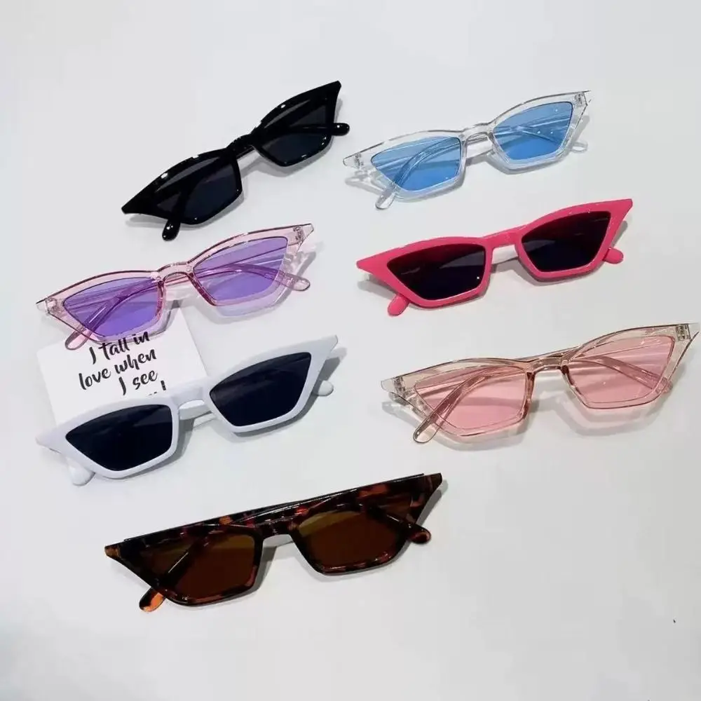 Portable PC Cat Eye Sunglasses Block Glare Clear View Triangle Eyewear UV400 Driving Sun Glasses Outdoor Activities