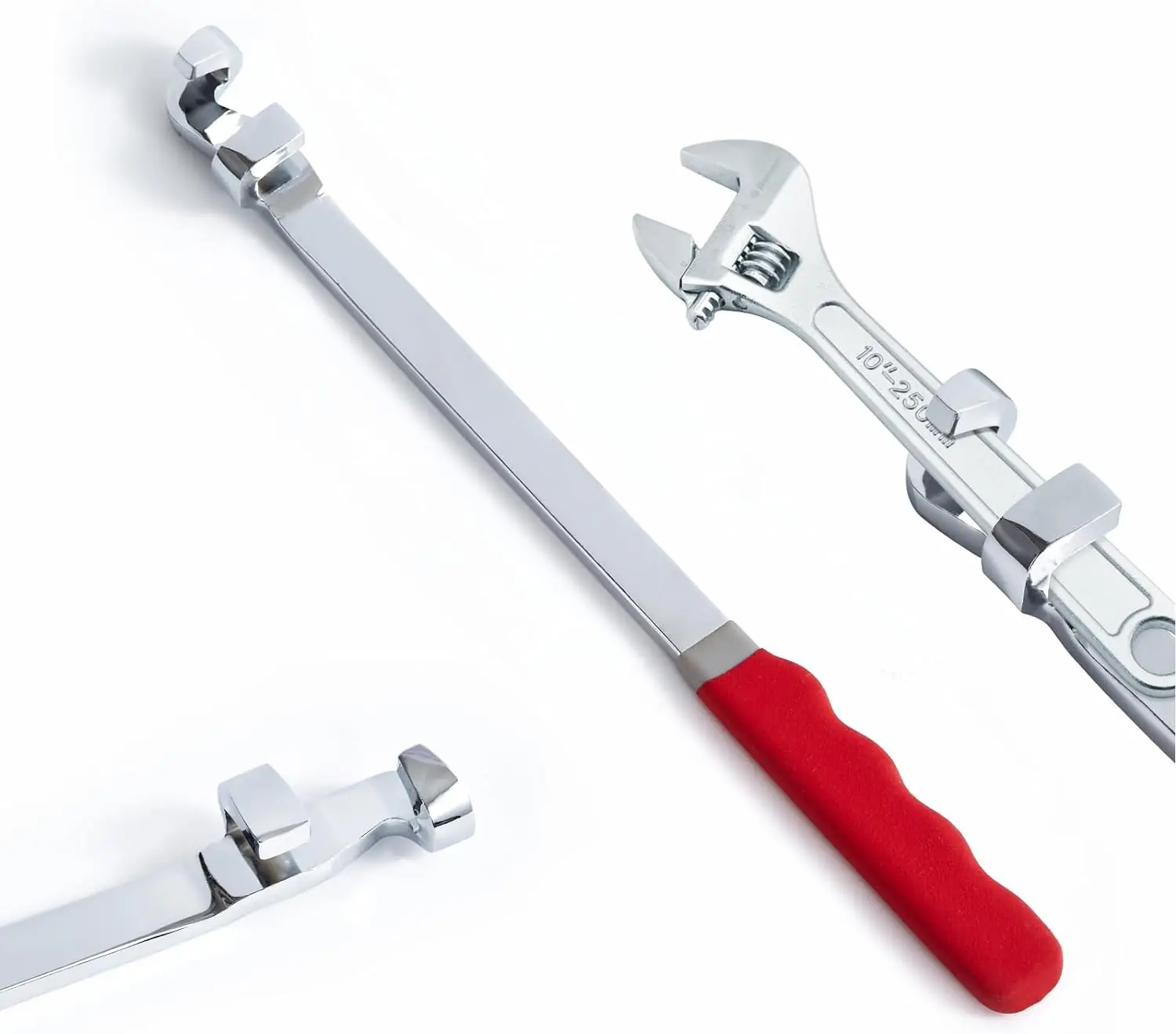 15" Wrench Extender Bar – Universal Torque Amplifier, Fits Wrenches Up To 1", Chrome Vanadium Steel