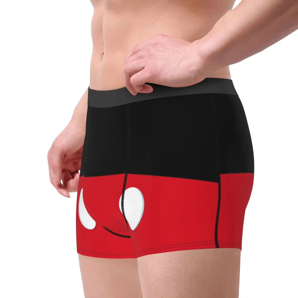 Cartoon Maus Punkte Unterwäsche Männer gedruckt maßge schneiderte animierte Boxershorts Höschen Slips weiche Unterhosen