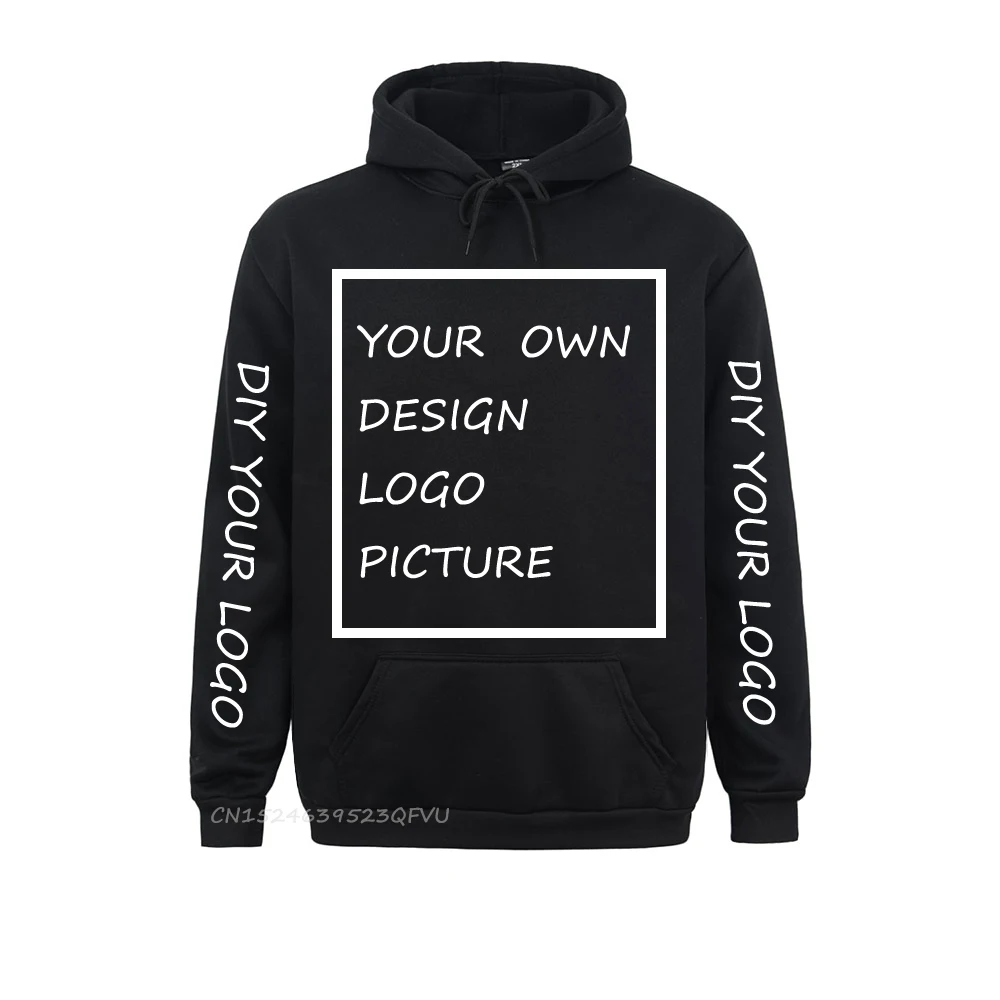 Sweat à capuche à manches longues pour hommes et femmes, pull, logo Camisa, photo, texte, magasin, INT, bricolage, votre propre