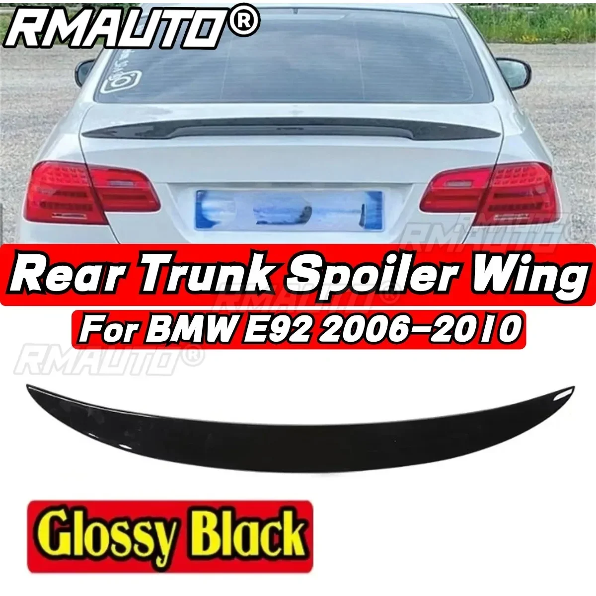 

Car Rear Trunk Spoiler P Style Car Rear Spoiler Wing Body Kit For BMW 3 Series 2 Door E92 M3 2006-2010 Car Accessories