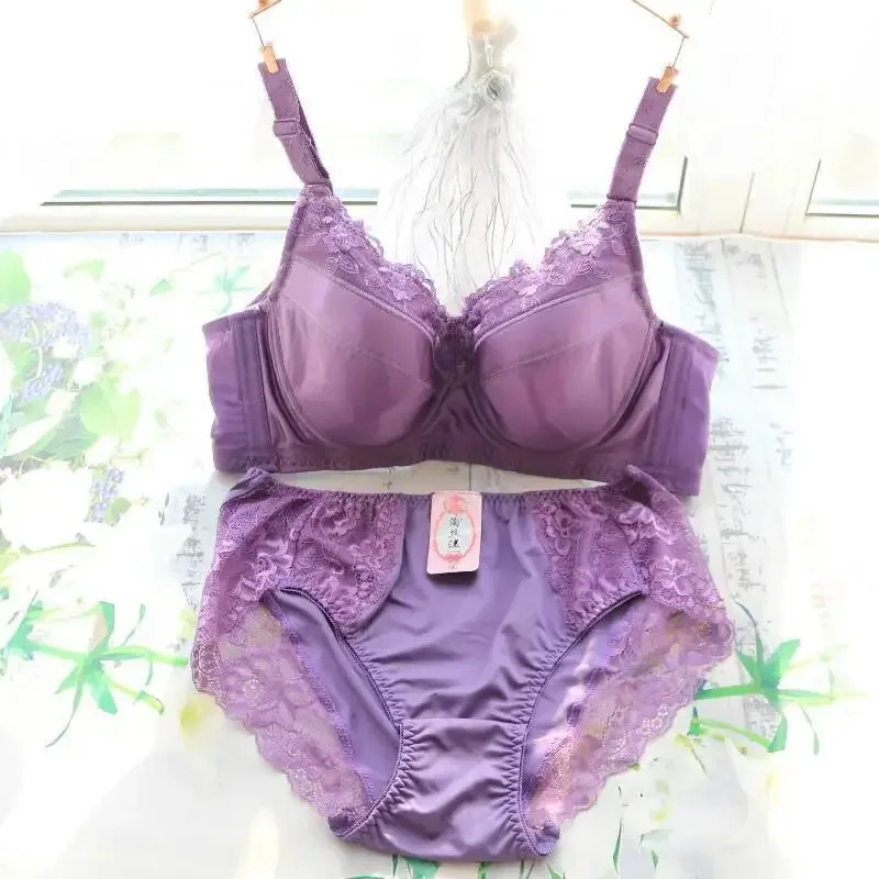 

Женский бюстгальтер пуш-ап, кружевной бюстгальтер без косточек, нижнее белье с трусиками, сексуальное нижнее белье B C D E F G H 34 36 38 40 42 44 46 48 ih.4