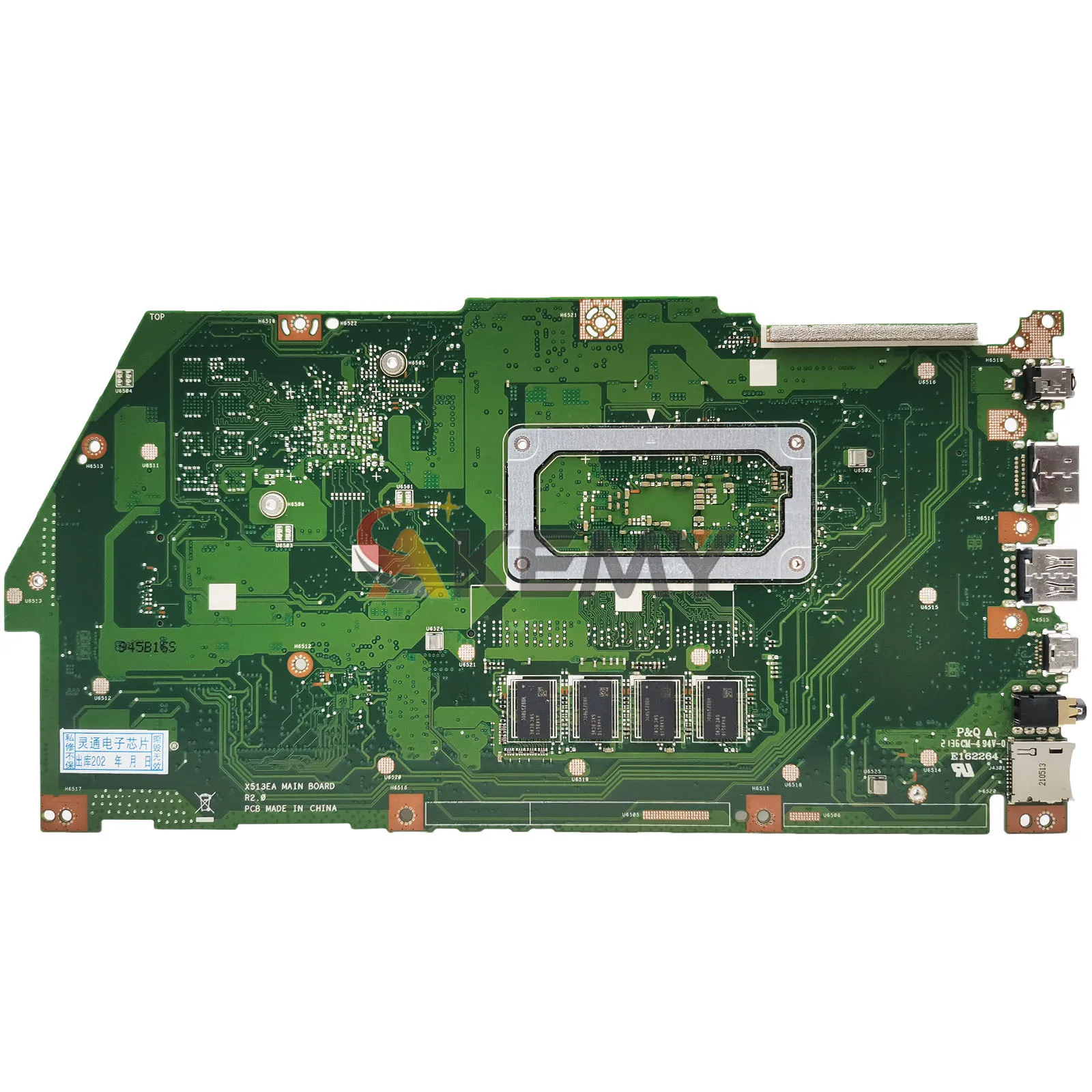 X513EA Laptop Motherboard For ASUS VivoBook v5100e v5050e X513EQ X513E X513EP X513EA Notebook Mainboard With 11th Gen I3 i5 i7