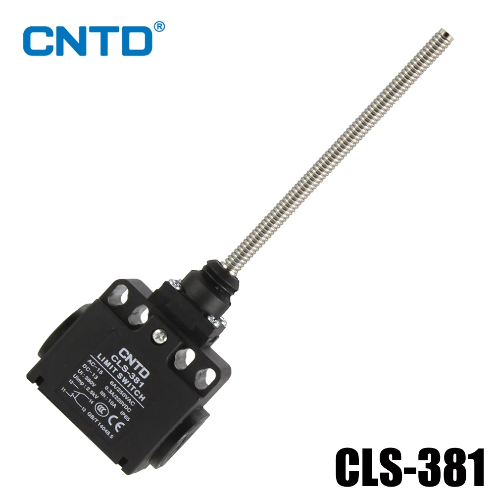 CNTD Вертикальный концевой выключатель CLS-381 1NO1NC 10A 250V IP65 Дорожный выключатель