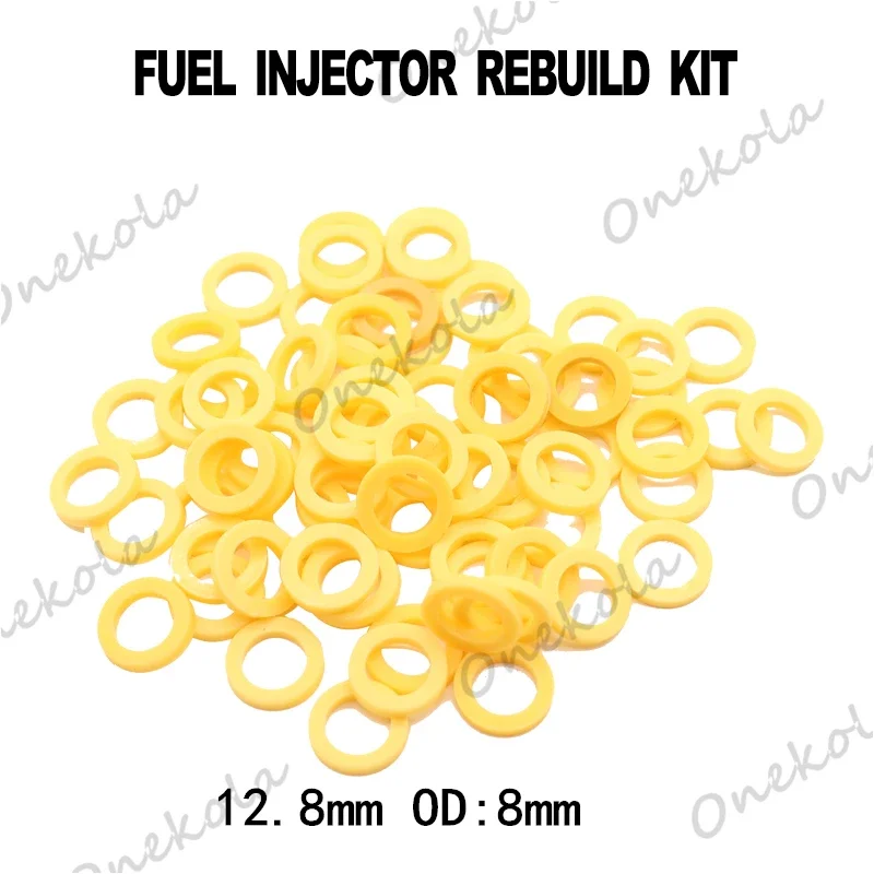 Free shipping 500pieces 12.8mm OD:8mm Fuel injector repair kits Plastic Gasket for Bosch Ford Jeep Dodge American car 0280150943