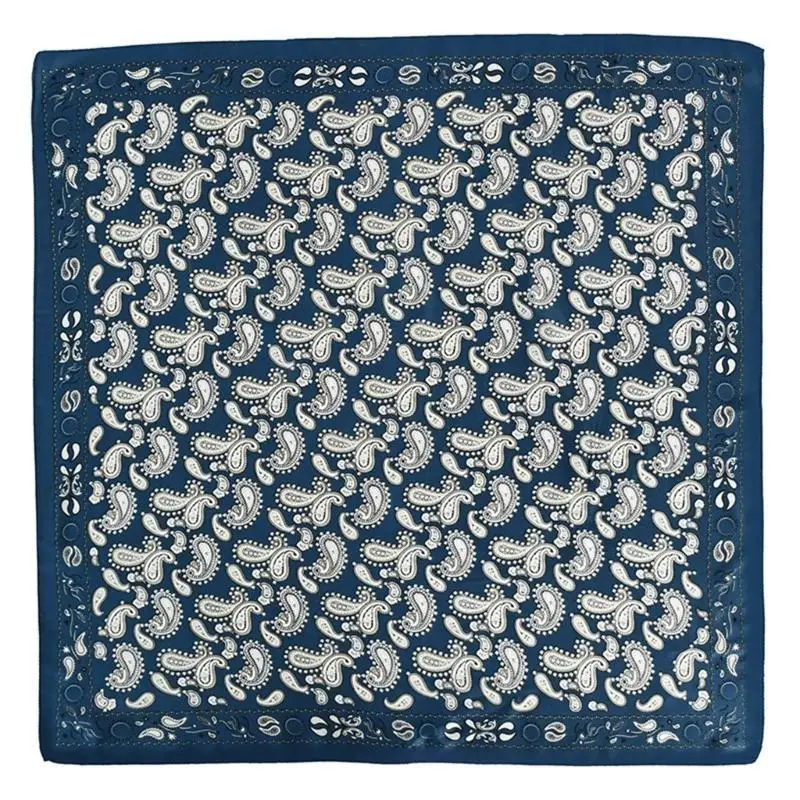 

652F Music Festival Kerchief Vintage Cashew Pattern Bandanas Neck Scarf for Camping