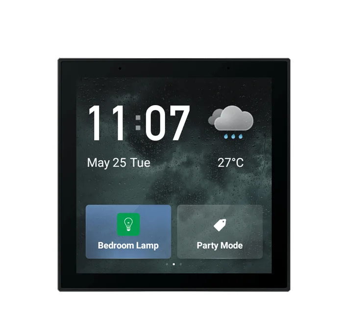 Smart Home Control In-Wall Central Control Switch Panel with Zigbee Hub Gateway 4 inch Touch Screen for Tuya Wifi Zigbee Devices