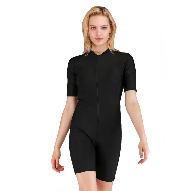 

Rash Guards One-piece 0.5mm Lycra Short Sleeve Swimming Suits for Women Windsurf Surf Wet Suit Wetsuits Swim Dive Skin