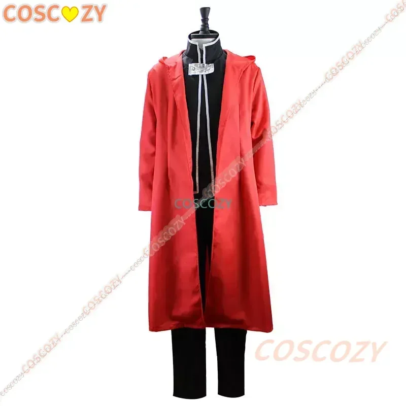 Anime Cos Fullmetal Alchemist Edward Elric Cosplay Costumes Red Outfit Halloween Christmas Uniform Custom Size Cosplay Costume