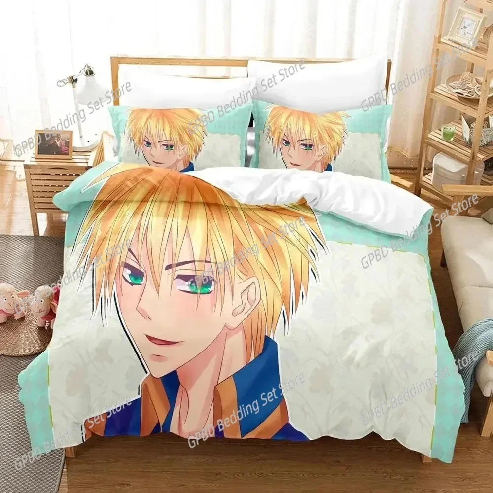 

Anime Kaichou wa Maid-sama Usui Takumi Misaki Bedding Set 3D Printed Suitable for Bedroom Duvet Cover Set With Pillowcases Kids