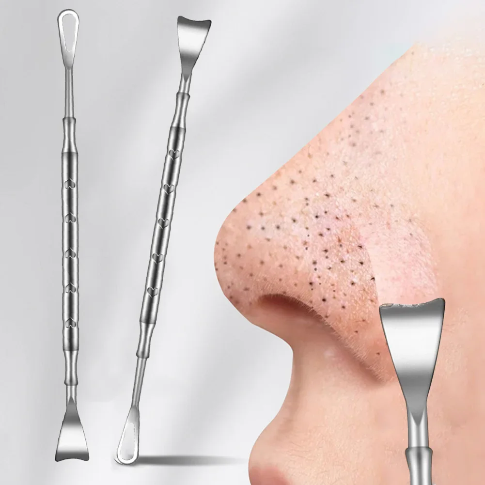 Pimple Popper Tool Blackhead Remover Acne Needle Removing Treatment Comedone Whitehead Popping Zit Nose Face Blemish Extractor