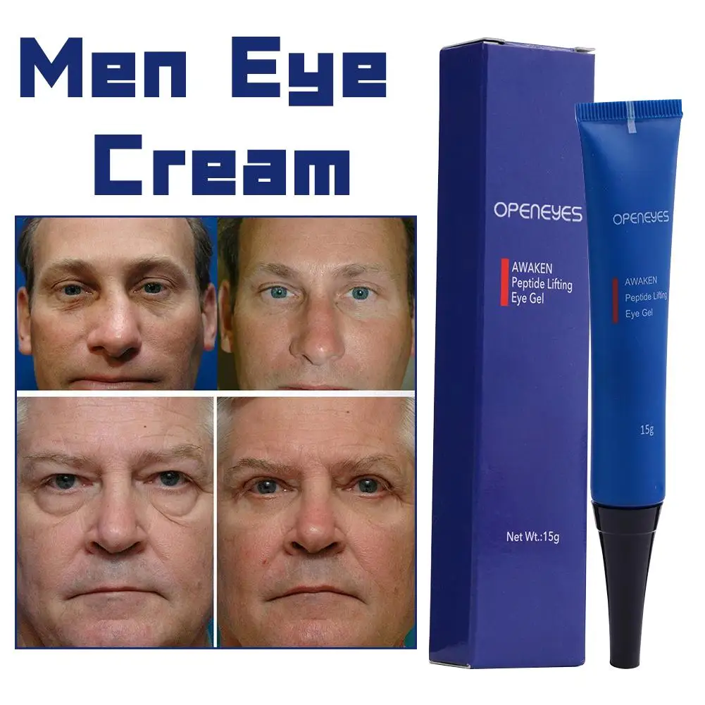 3 Stuks Openeyes Ontwaken Peptide Lifting Eye Gel Mannen Oog Hydraterende Onder Oogcrème Voor Donkere Cirkel Wallen Fijne Lijntjes Oogverzorging