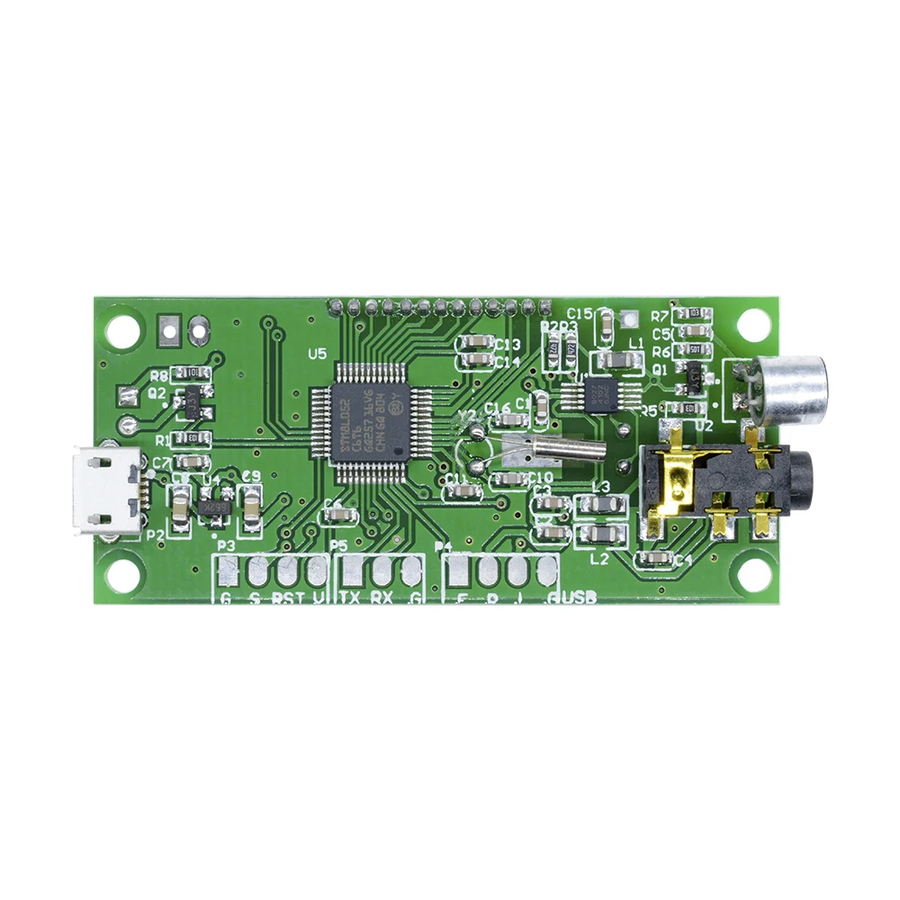 Módulo transmissor FM dsp pll dc 3v-5v 87-108mhz, placa de microfone digital estéreo sem fio, simulação de frequência multifuncional