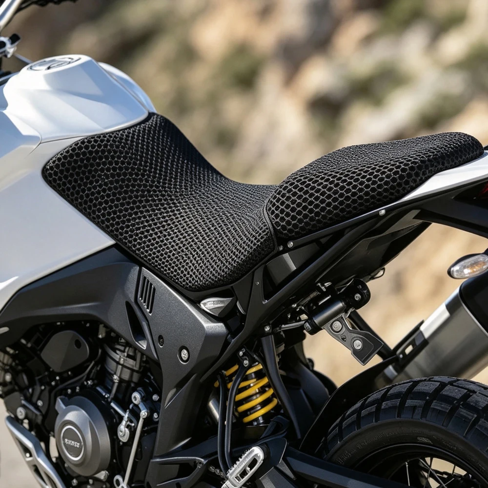 For Ducati Desert x V2 DESERT X V2 2026 Seat Cover Motorcycle 3D Airflow Seat Cover 3D Honeycomb Mesh Seat Cover Accessories