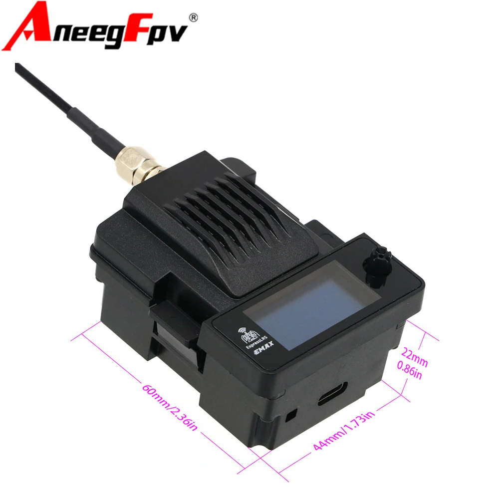 

EMAX Aeris Link ExpressLRS ELRS TX Module 2.4G 915MHz With OLED Screen And Cooling Fan For RC FPV Drone