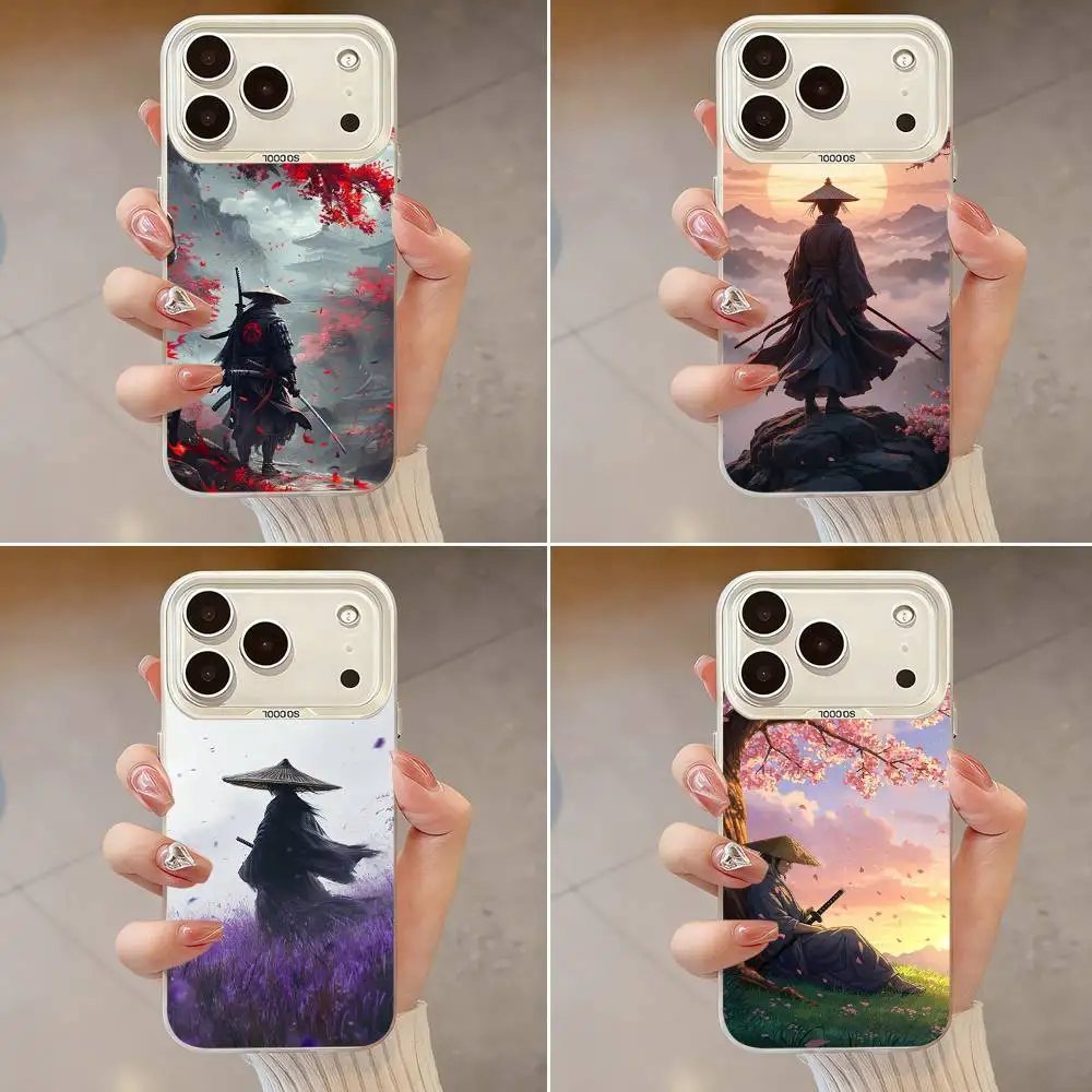 

Cool Art Bushido Samurai Phone Case For iPhone 17,16,13,12,X,11,15,14,Pro,Max,Plus,SE4,Air,Mini White IMD HD Matte