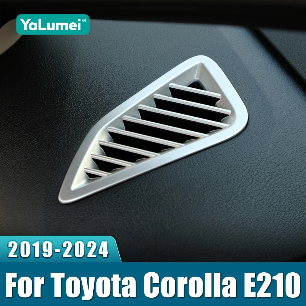 Für Toyota Corolla E210 2019-2025 ABS Armaturenbrett Lüftungsauslass Blende Zierring Rahmen Abdeckung Aufkleber