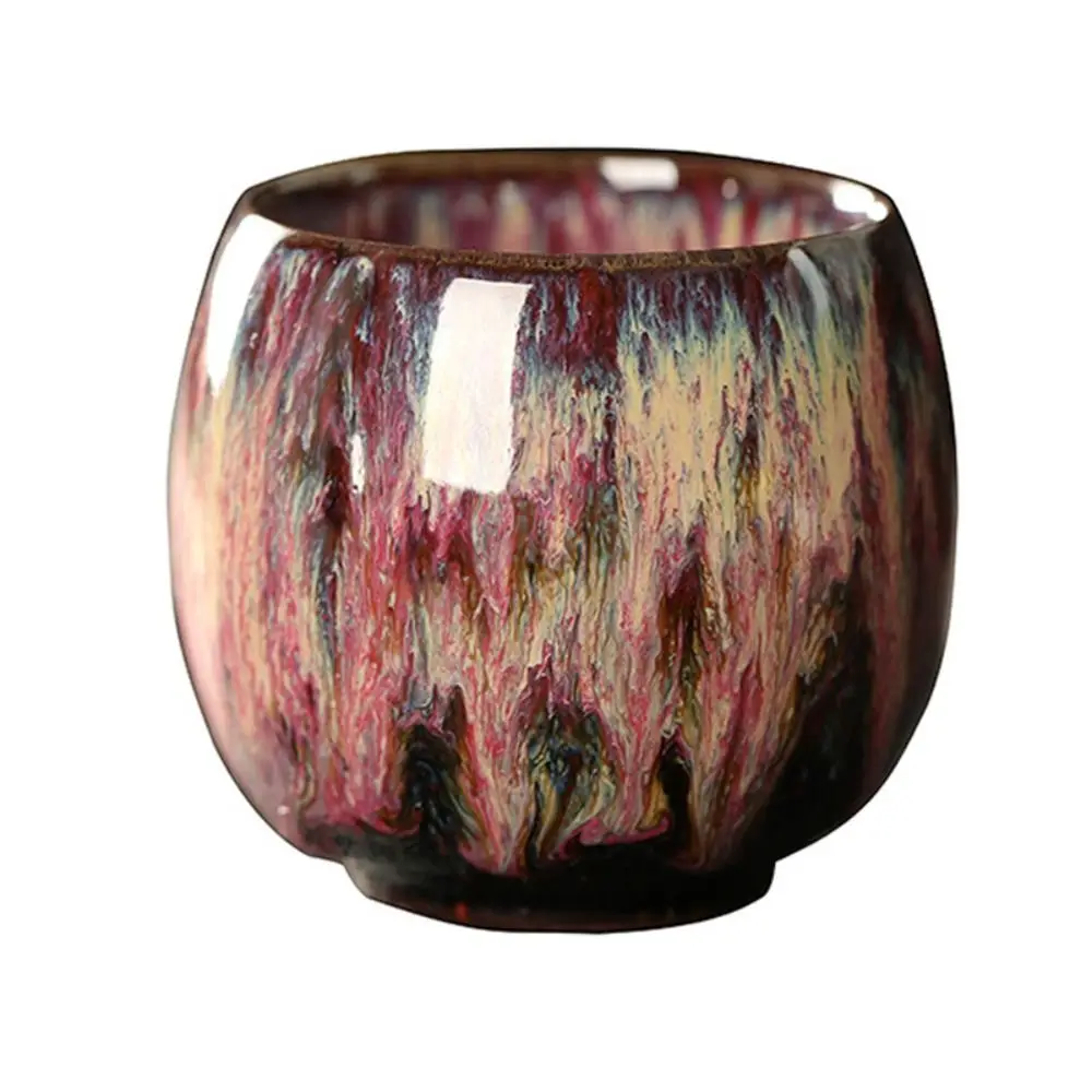 Tazza da tè in stile giapponese Trasformazione del forno Tazza da caffè in ceramica Tazza da tè in porcellana Kung Fu Tazza da caffè in ceramica Bicchieri da vino